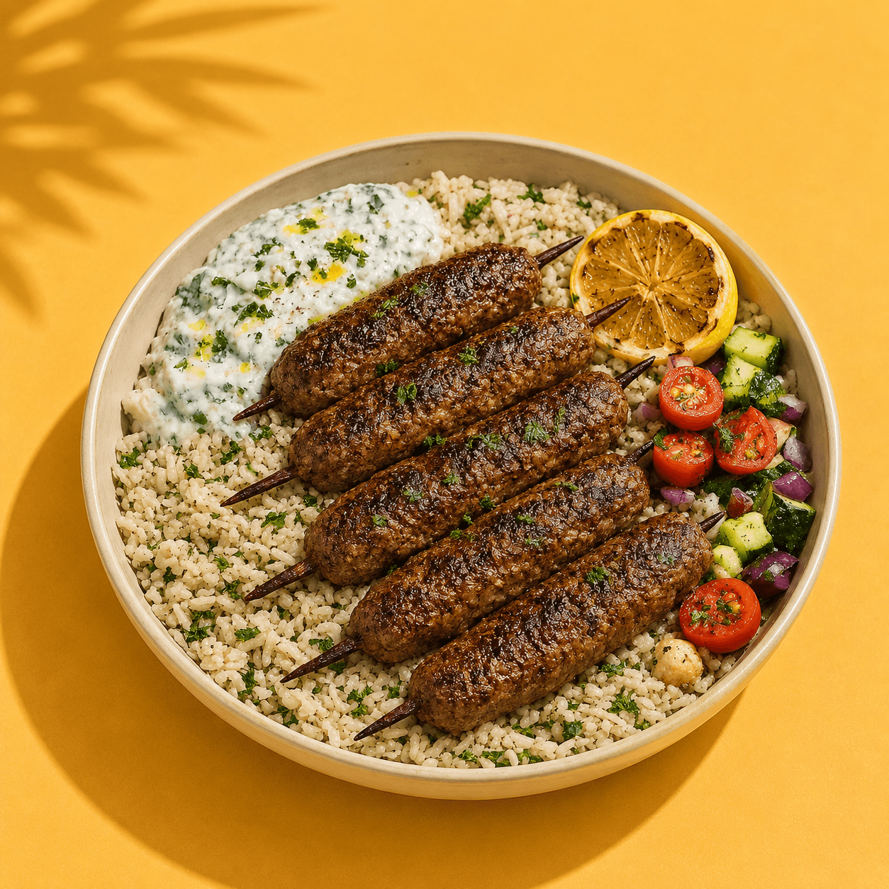 Arabian Chicken Kebab Rice Bowl