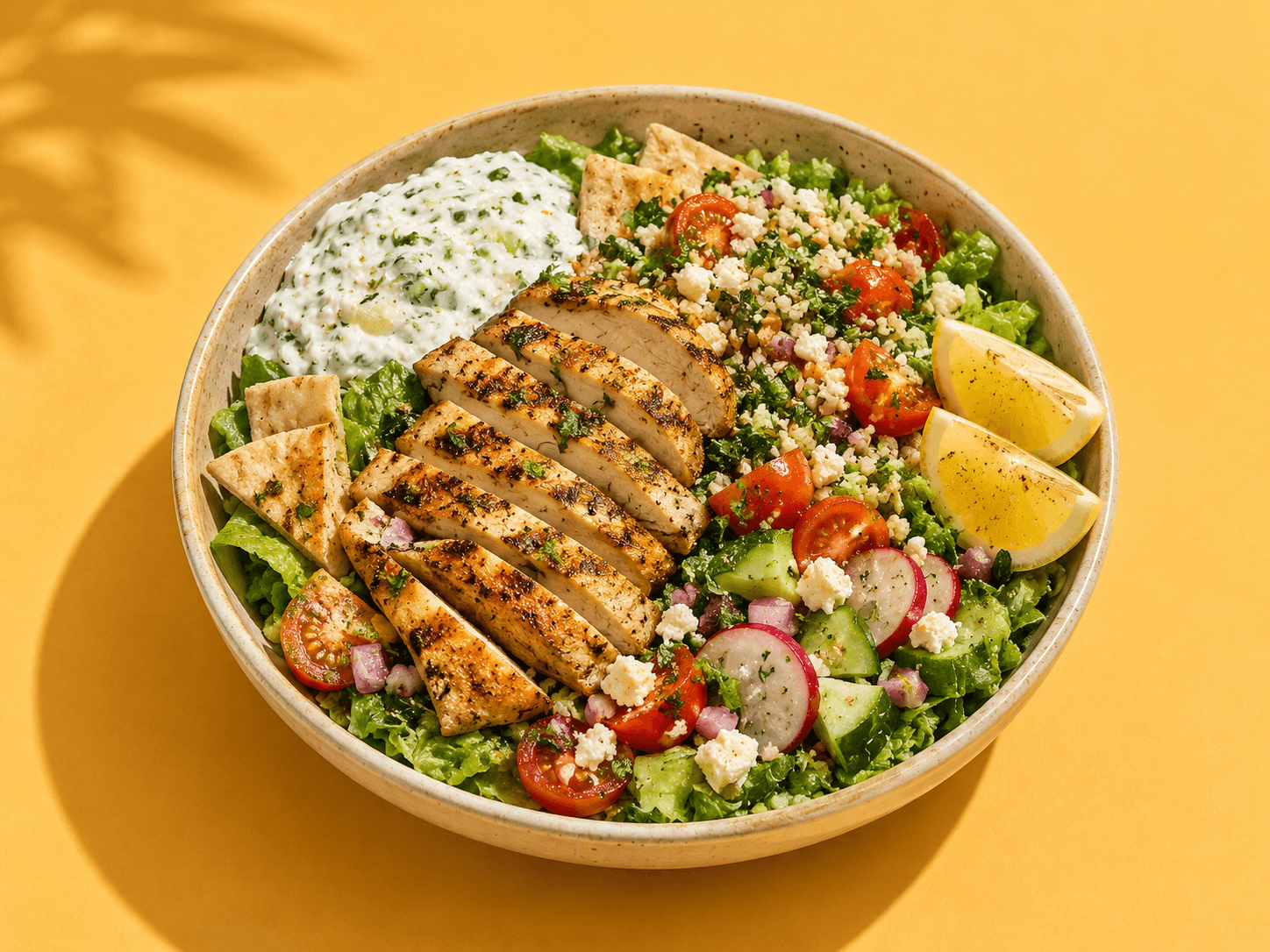 Grilled Chicken Fattoush Salad