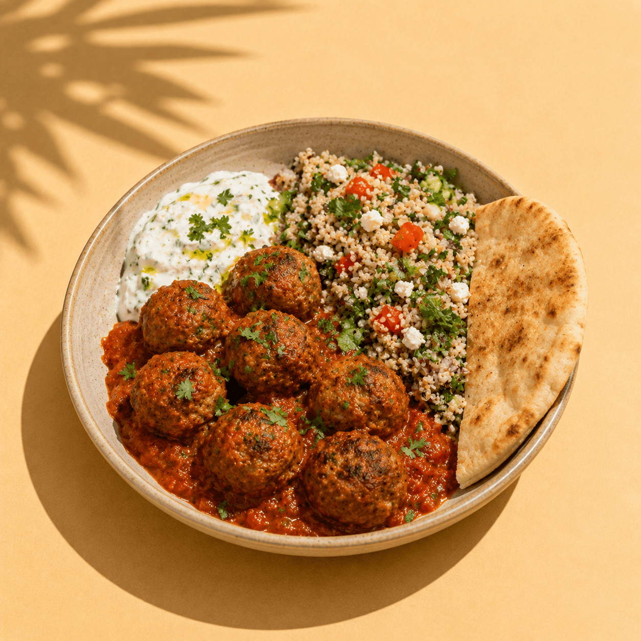 Lebanese Lamb Meatballs & Grain Salad